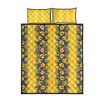 Aloha Hawaii Mardi Gras Quilt Bed Set Gold Style LT05 - Polynesian Pride