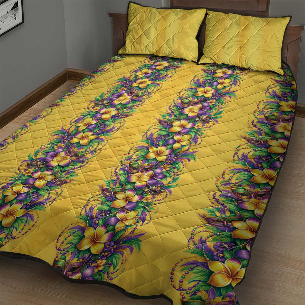 Aloha Hawaii Mardi Gras Quilt Bed Set Gold Style LT05 - Polynesian Pride