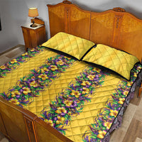 Aloha Hawaii Mardi Gras Quilt Bed Set Gold Style LT05 - Polynesian Pride