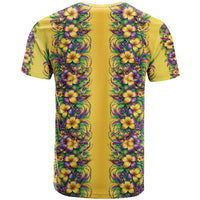 Aloha Hawaii Mardi Gras T Shirt Gold Style