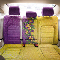 Hawaii Mardi Gras Back Car Seat Cover Plumeria Lei Beads Glitter Style