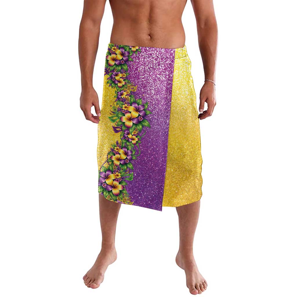 Hawaii Mardi Gras Lavalava Plumeria Lei Beads Glitter Style