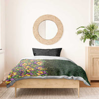 Hawaii Mardi Gras Bedding Set Tropical Flowers Glitter Style LT05 - Polynesian Pride
