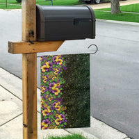 Hawaii Mardi Gras Garden Flag Tropical Flowers Glitter Style