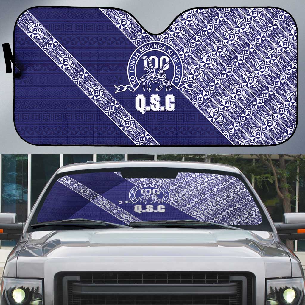 Tonga Queen Salote College Auto Sun Shade 100 Years Anniversary Navy Color