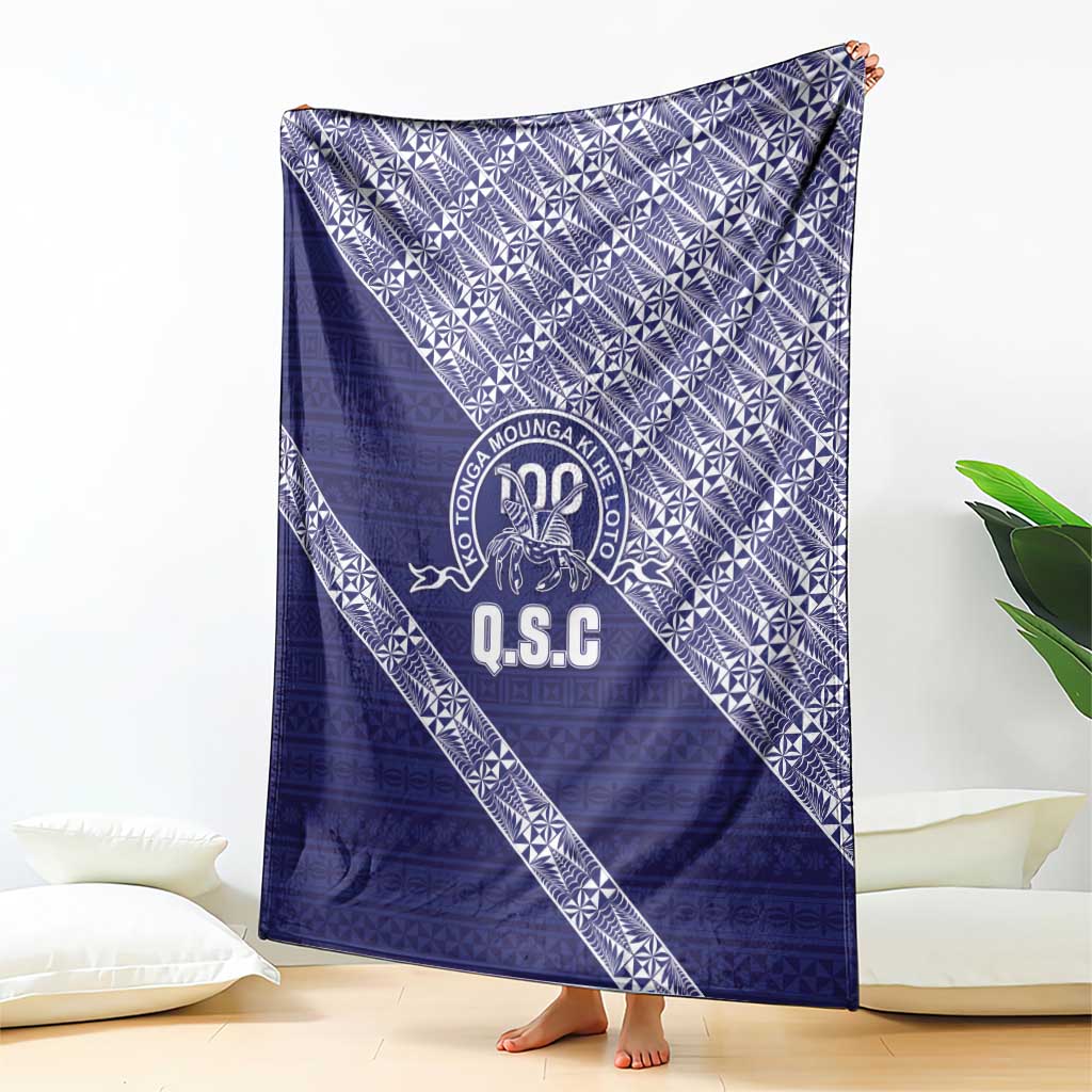 Tonga Queen Salote College Blanket 100 Years Anniversary Navy Color