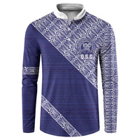 Tonga Queen Salote College Button Sweatshirt 100 Years Anniversary Navy Color