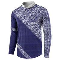 Tonga Queen Salote College Button Sweatshirt 100 Years Anniversary Navy Color