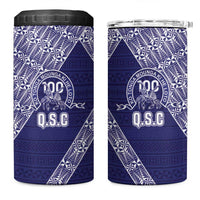 Tonga Queen Salote College 4 in 1 Can Cooler Tumbler 100 Years Anniversary Navy Color LT05 One Size: 16 oz Navy - Polynesian Pride