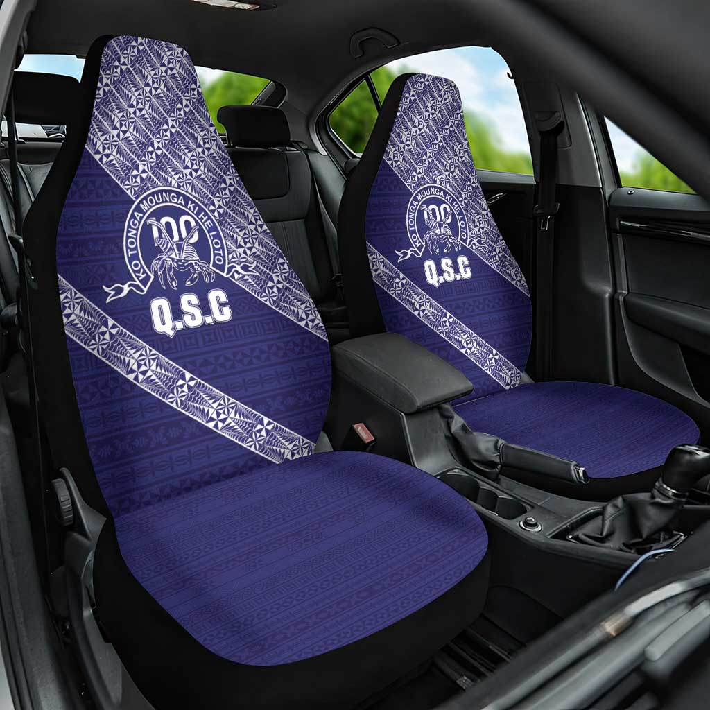 Tonga Queen Salote College Car Seat Cover 100 Years Anniversary Navy Color