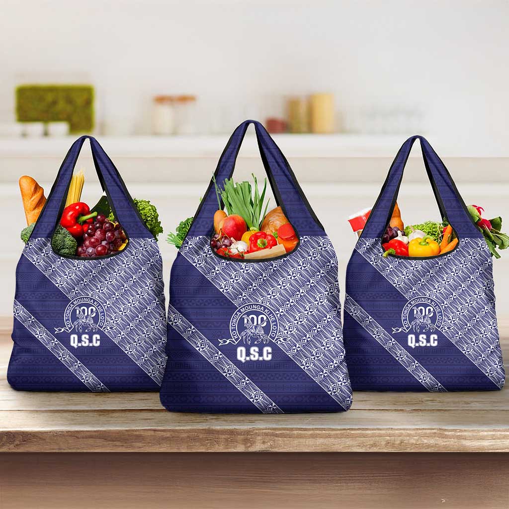 Tonga Queen Salote College Grocery Bag 100 Years Anniversary Navy Color