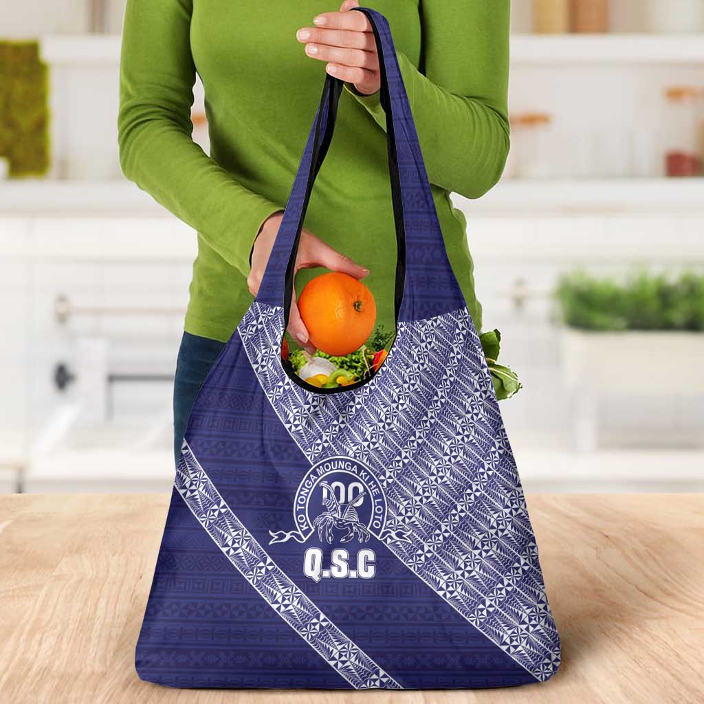 Tonga Queen Salote College Grocery Bag 100 Years Anniversary Navy Color