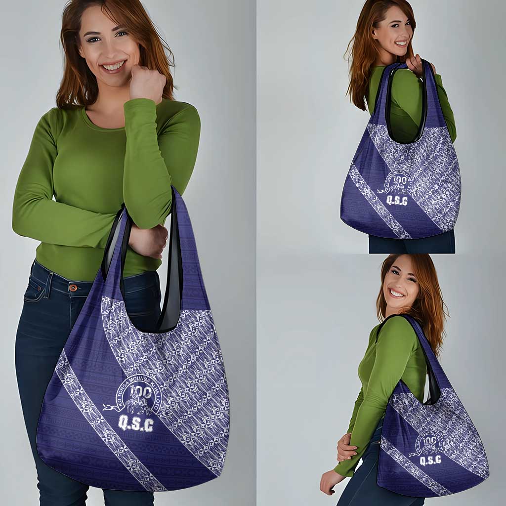 Tonga Queen Salote College Grocery Bag 100 Years Anniversary Navy Color