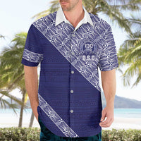 Tonga Queen Salote College Hawaiian Shirt 100 Years Anniversary Navy Color