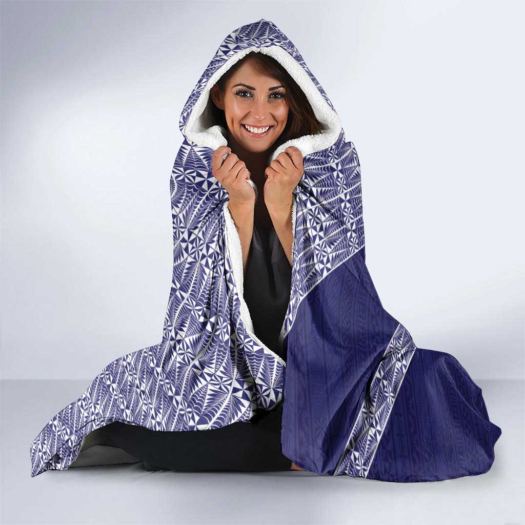 Tonga Queen Salote College Hooded Blanket 100 Years Anniversary Navy Color