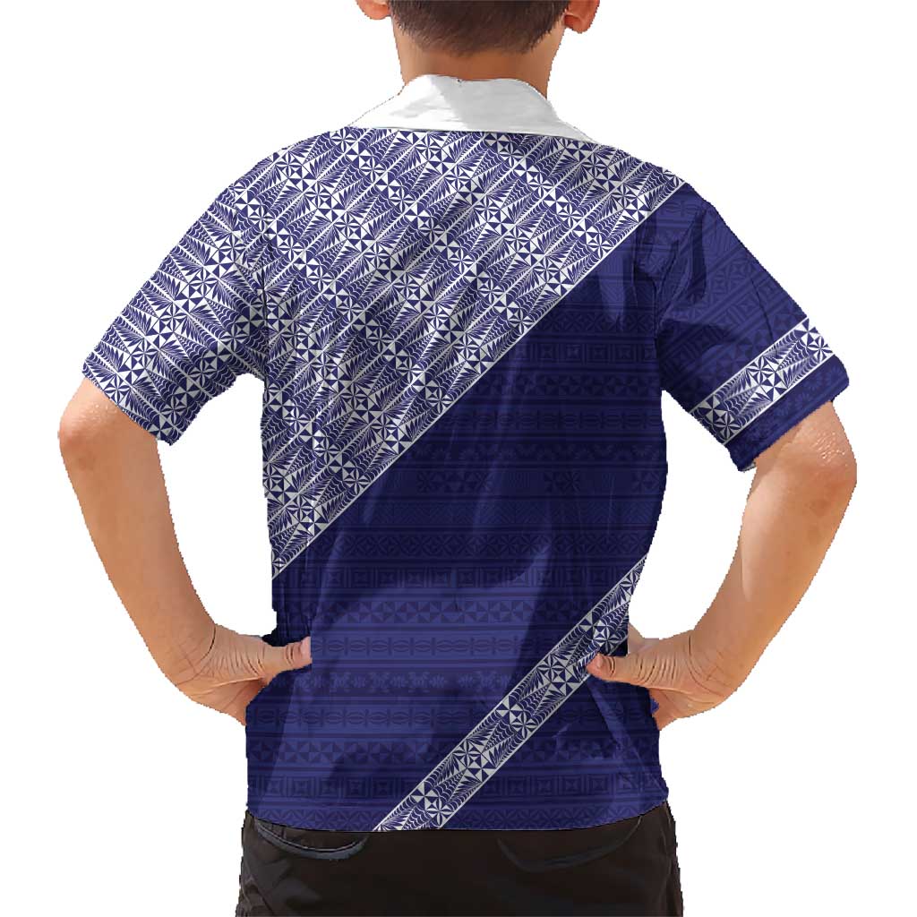 Tonga Queen Salote College Kid Hawaiian Shirt 100 Years Anniversary Navy Color