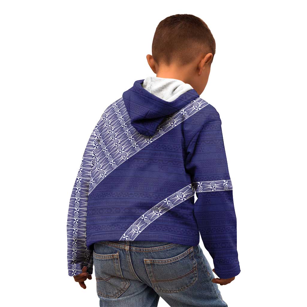 Tonga Queen Salote College Kid Hoodie 100 Years Anniversary Navy Color