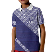 Tonga Queen Salote College Kid Polo Shirt 100 Years Anniversary Navy Color