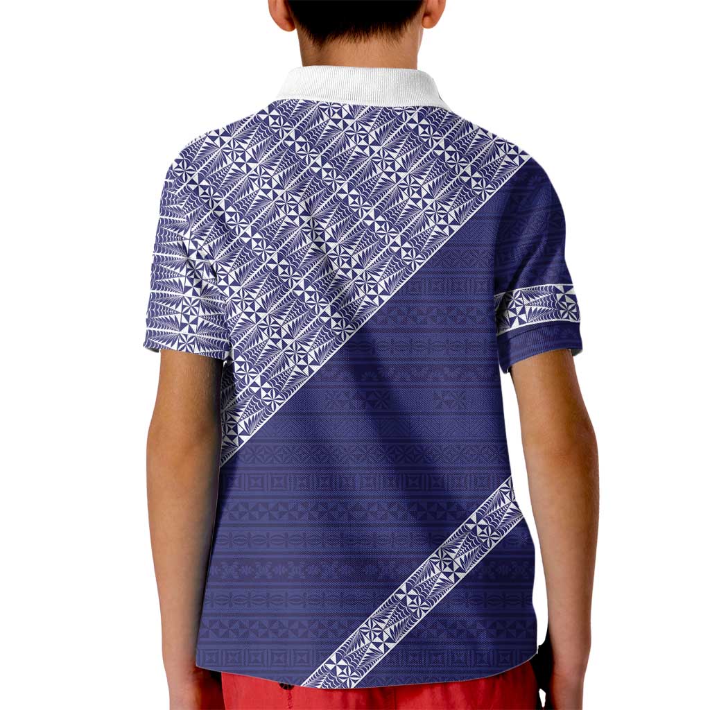 Tonga Queen Salote College Kid Polo Shirt 100 Years Anniversary Navy Color