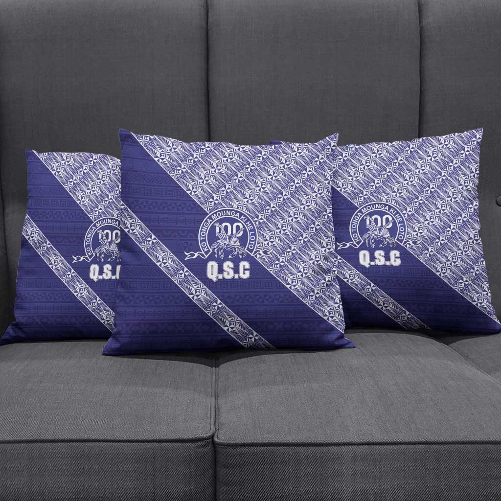 Tonga Queen Salote College Pillow Cover 100 Years Anniversary Navy Color