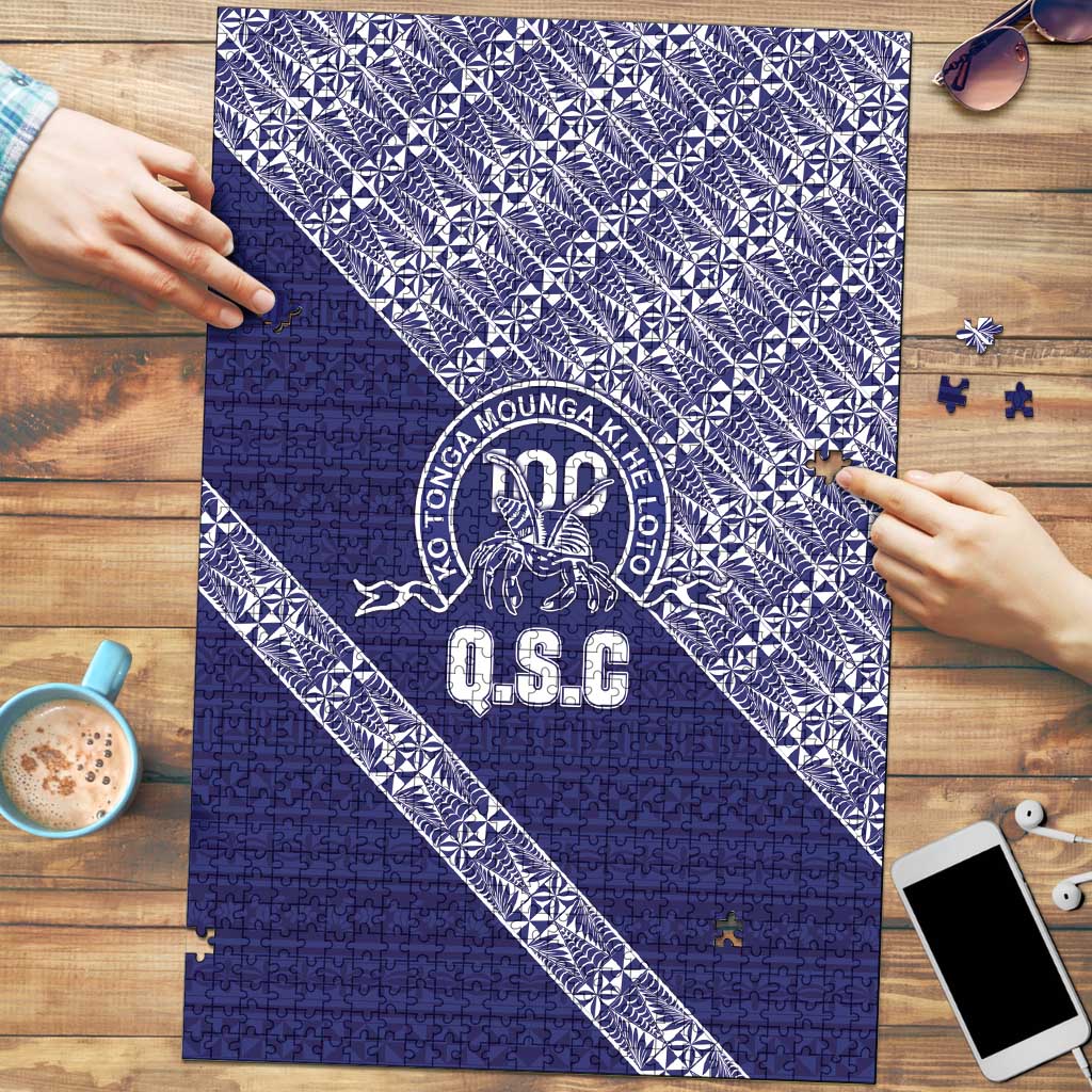 Tonga Queen Salote College Puzzle 100 Years Anniversary Navy Color