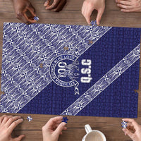 Tonga Queen Salote College Puzzle 100 Years Anniversary Navy Color