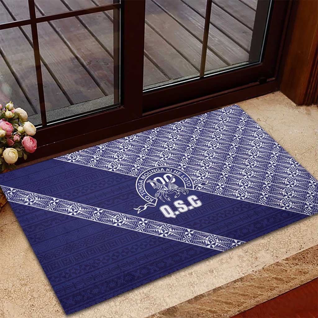 Tonga Queen Salote College Rubber Doormat 100 Years Anniversary Navy Color