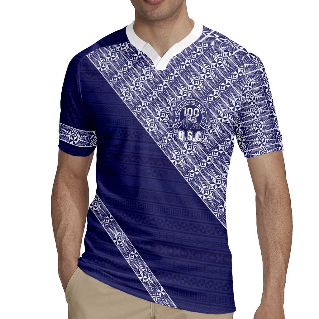 Tonga Queen Salote College Rugby Jersey 100 Years Anniversary Navy Color