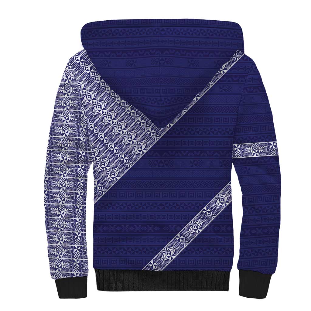 Tonga Queen Salote College Sherpa Hoodie 100 Years Anniversary Navy Color