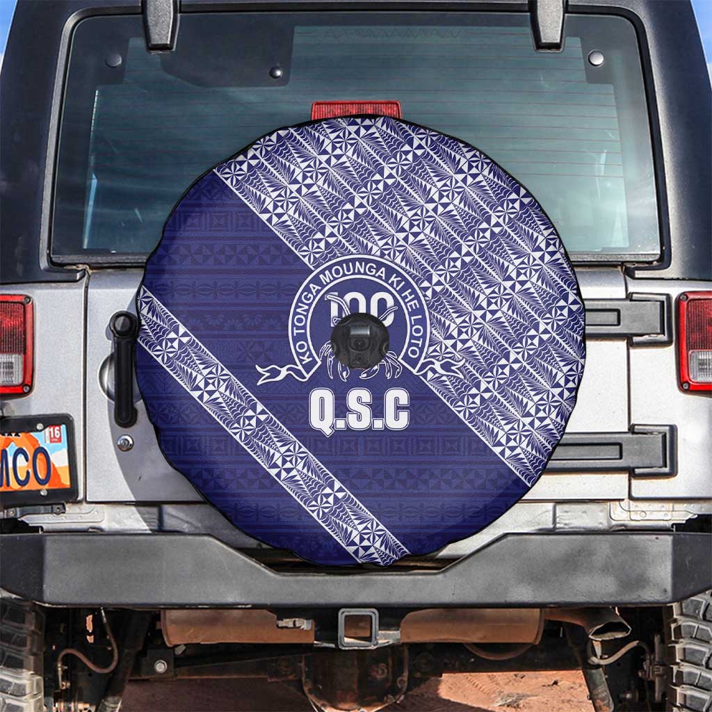 Tonga Queen Salote College Spare Tire Cover 100 Years Anniversary Navy Color