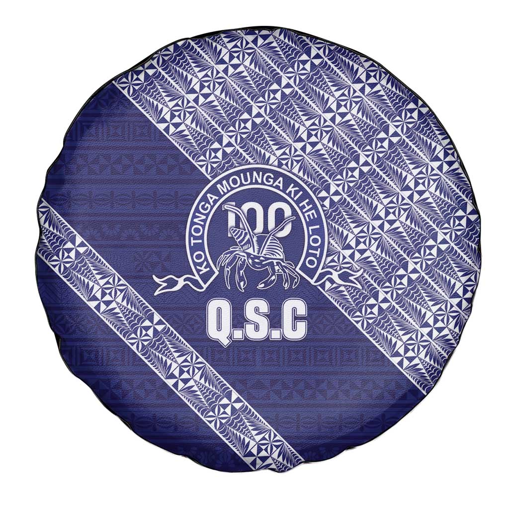Tonga Queen Salote College Spare Tire Cover 100 Years Anniversary Navy Color