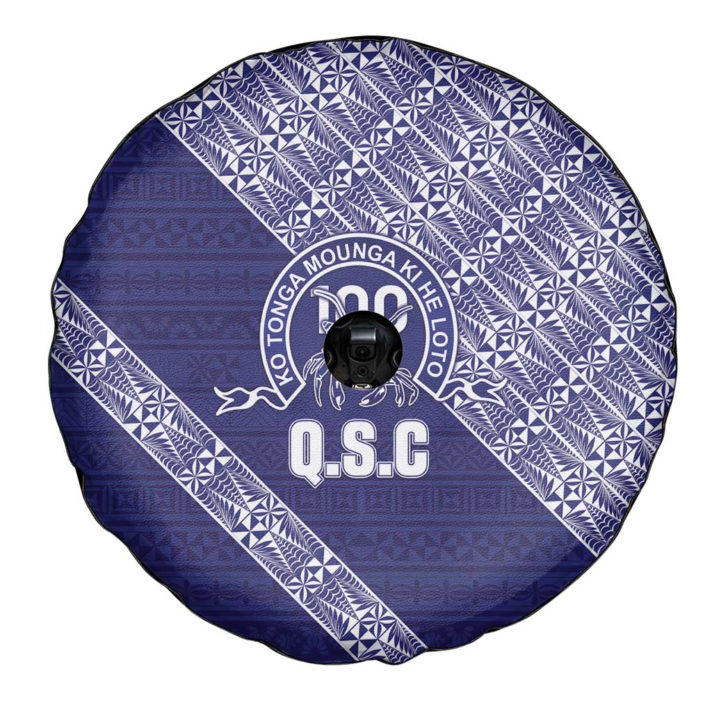 Tonga Queen Salote College Spare Tire Cover 100 Years Anniversary Navy Color