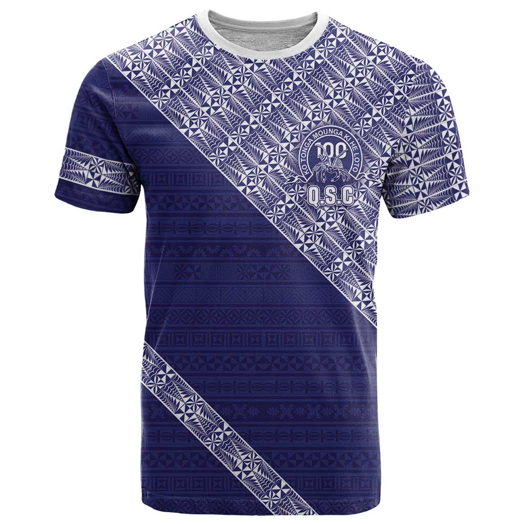 Tonga Queen Salote College T Shirt 100 Years Anniversary Navy Color