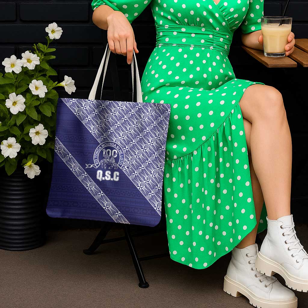 Tonga Queen Salote College Tote Bag 100 Years Anniversary Navy Color