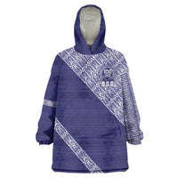 Tonga Queen Salote College Wearable Blanket Hoodie 100 Years Anniversary Navy Color