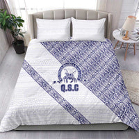 Tonga Queen Salote College Bedding Set 100 Years Anniversary White Color