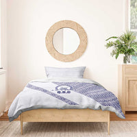 Tonga Queen Salote College Bedding Set 100 Years Anniversary White Color