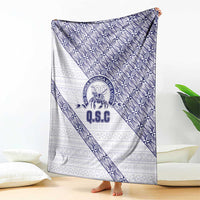 Tonga Queen Salote College Blanket 100 Years Anniversary White Color