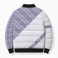 Tonga Queen Salote College Bomber Puffer Jacket 100 Years Anniversary White Color