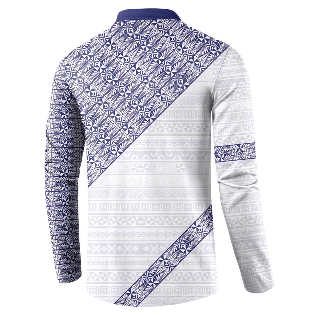 Tonga Queen Salote College Button Sweatshirt 100 Years Anniversary White Color