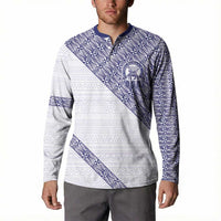 Tonga Queen Salote College Button Sweatshirt 100 Years Anniversary White Color