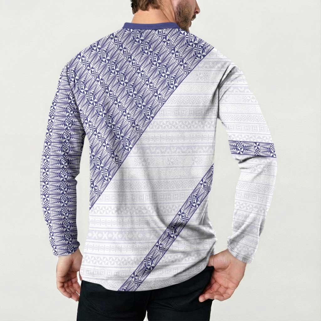 Tonga Queen Salote College Button Sweatshirt 100 Years Anniversary White Color