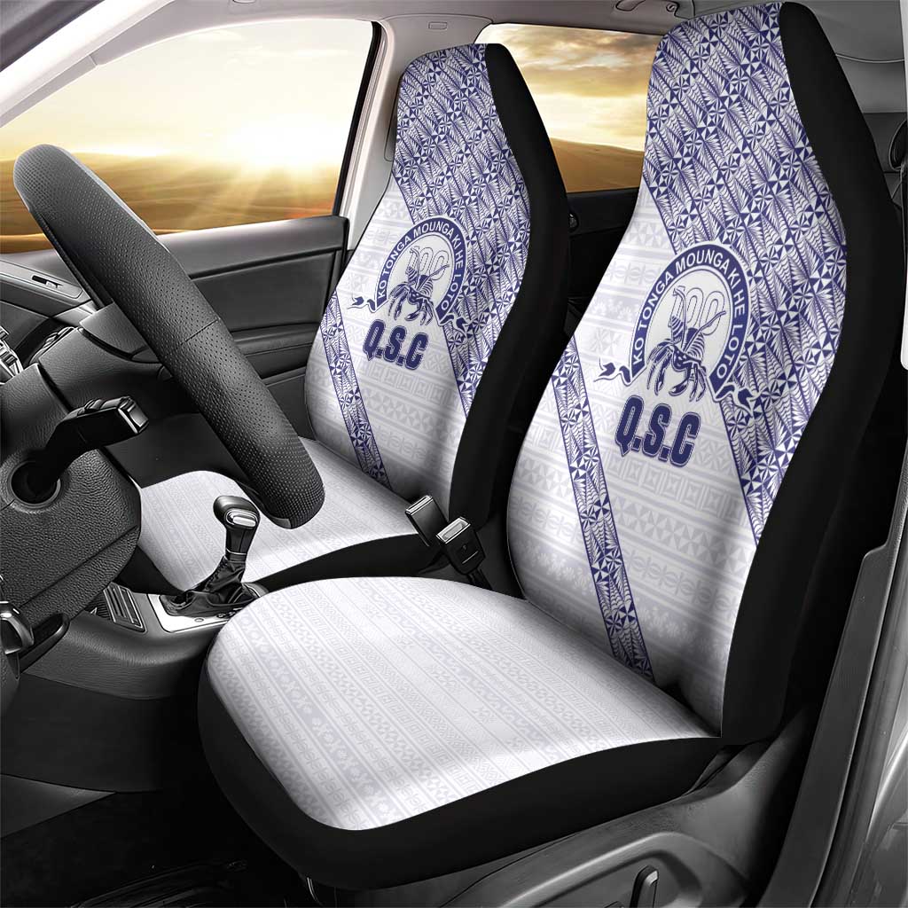 Tonga Queen Salote College Car Seat Cover 100 Years Anniversary White Color