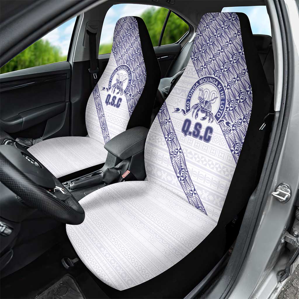 Tonga Queen Salote College Car Seat Cover 100 Years Anniversary White Color