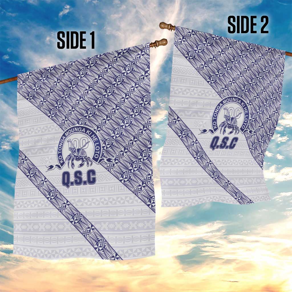 Tonga Queen Salote College Garden Flag 100 Years Anniversary White Color