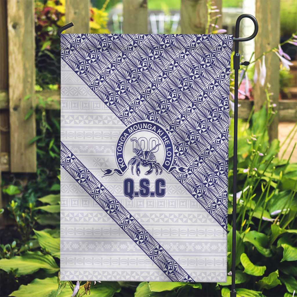 Tonga Queen Salote College Garden Flag 100 Years Anniversary White Color