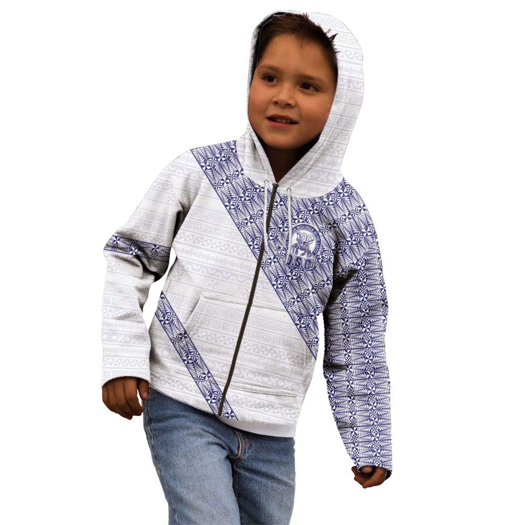 Tonga Queen Salote College Kid Hoodie 100 Years Anniversary White Color