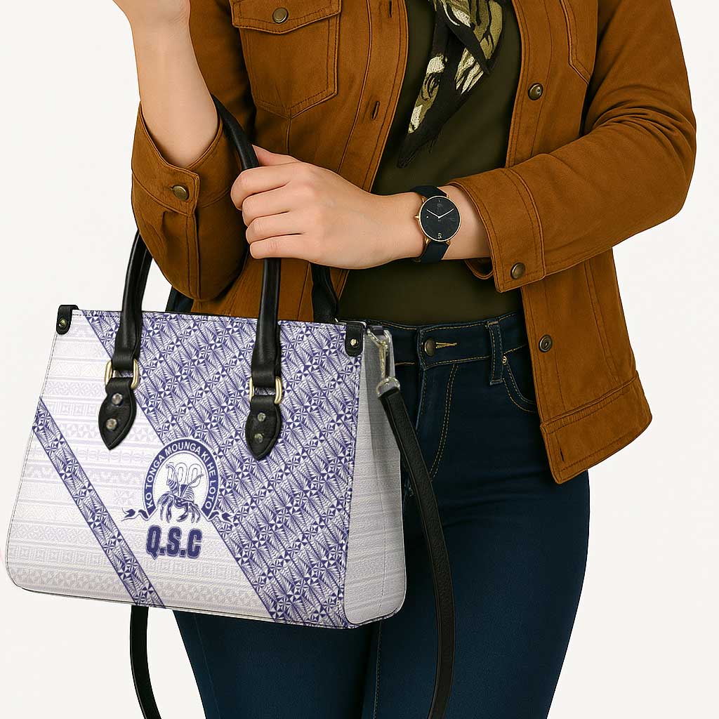 Tonga Queen Salote College Leather Bag 100 Years Anniversary White Color