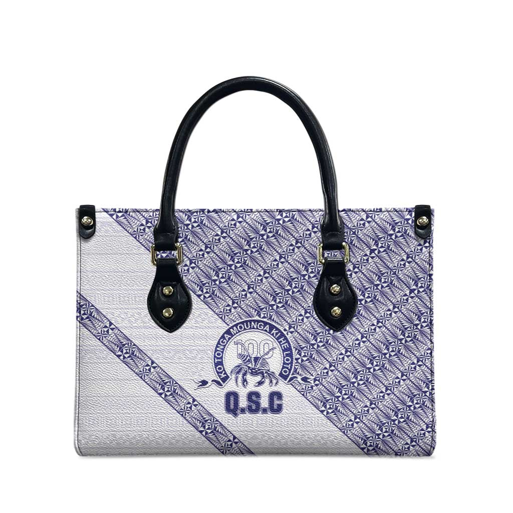 Tonga Queen Salote College Leather Bag 100 Years Anniversary White Color