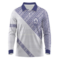 Tonga Queen Salote College Long Sleeve Polo Shirt 100 Years Anniversary White Color